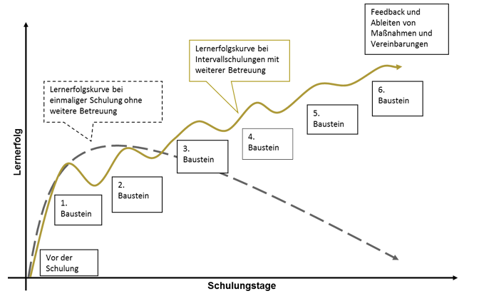 Unterschiedliche Lernkurven im Vergleich