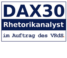 Siegel: DAX30 Rhetorikanalyst VRdS
