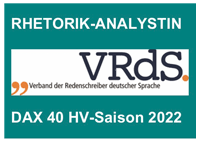 dax30 Rhetorik-Analystin VRdS 2022